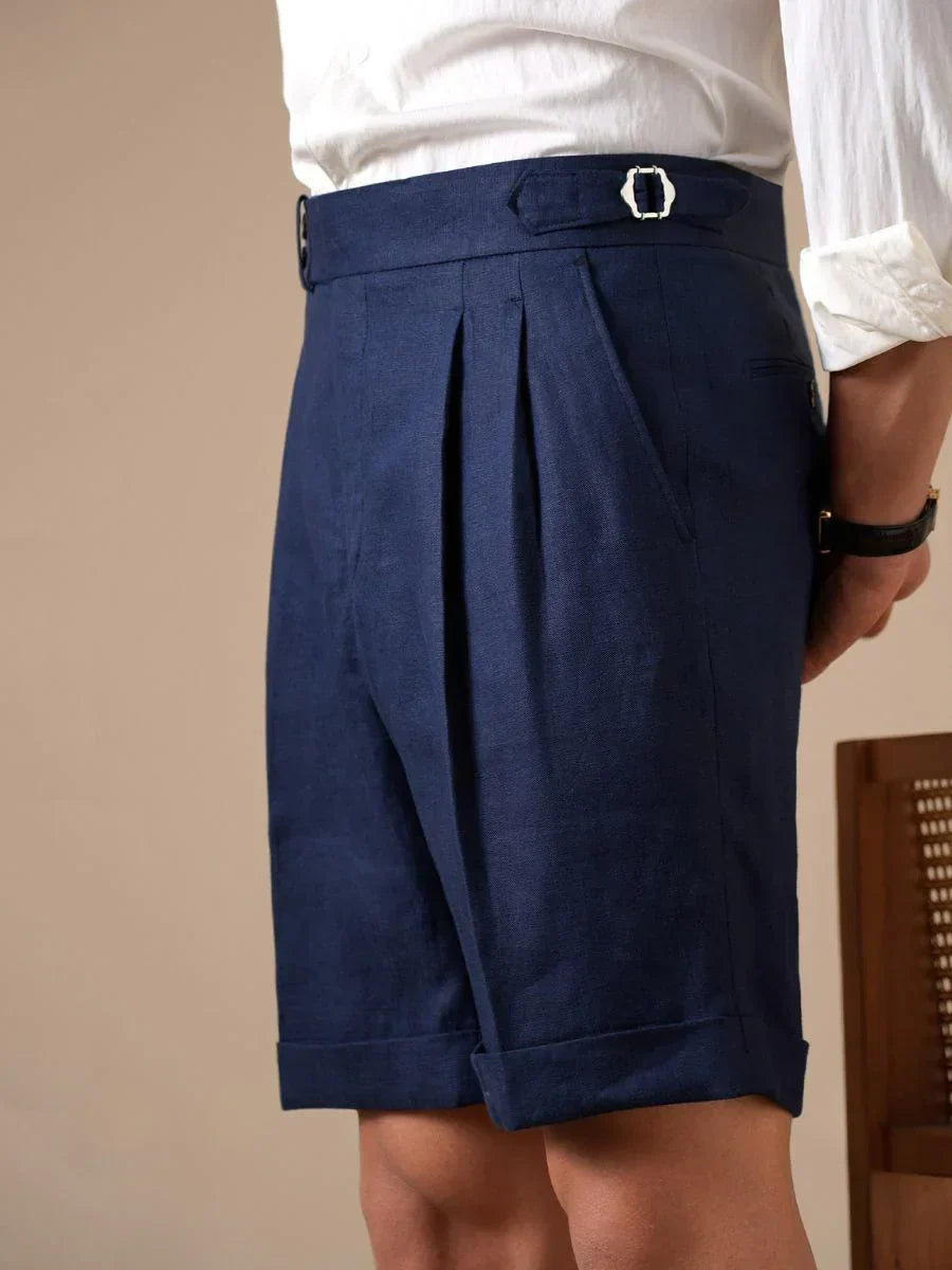 Loops Tursi Linen High Waisted Shorts