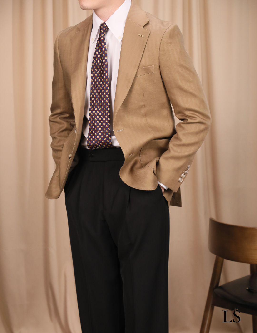Blazer Siena en Tencel et lin pour homme