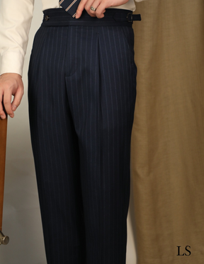 Modena Sartorial Pinstripe Blue Suit