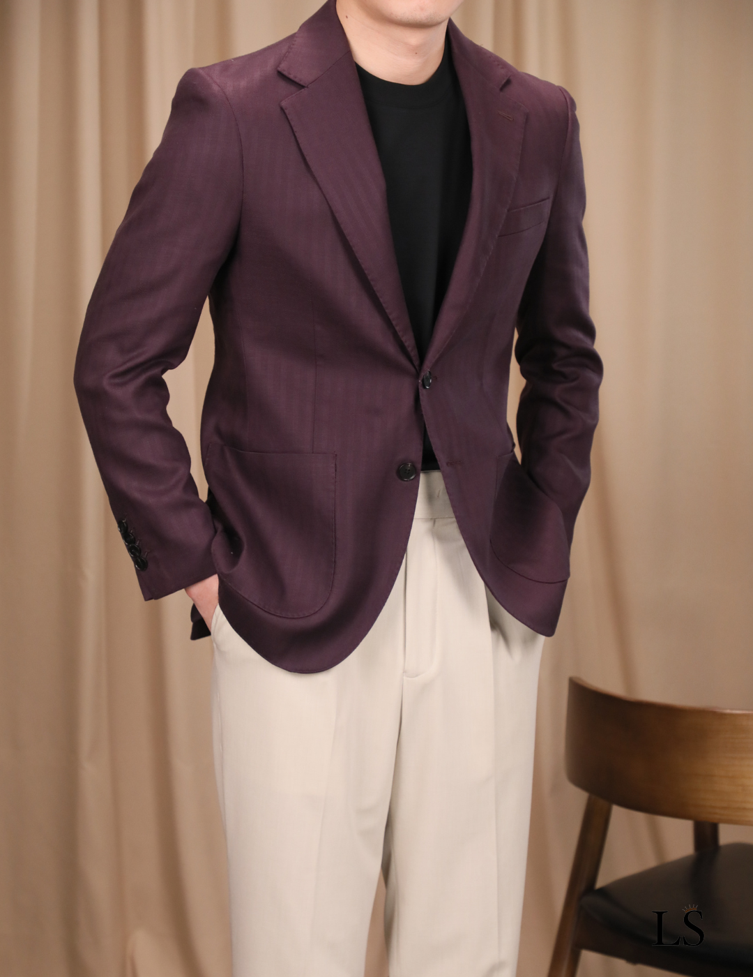 Blazer Siena en Tencel et lin pour homme