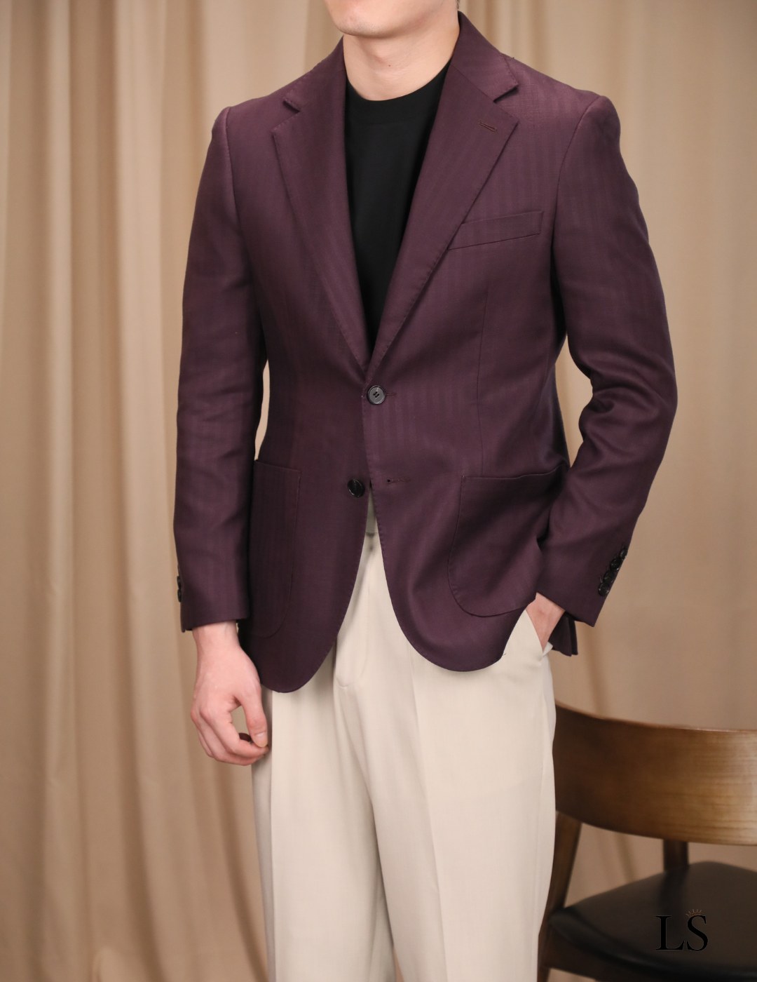 Blazer Siena en Tencel et lin pour homme