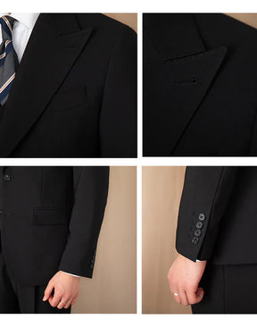 Black British Two Button Suit