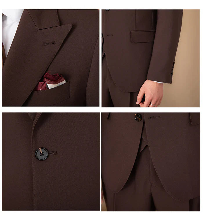 Peak Lapel Two Button Suit