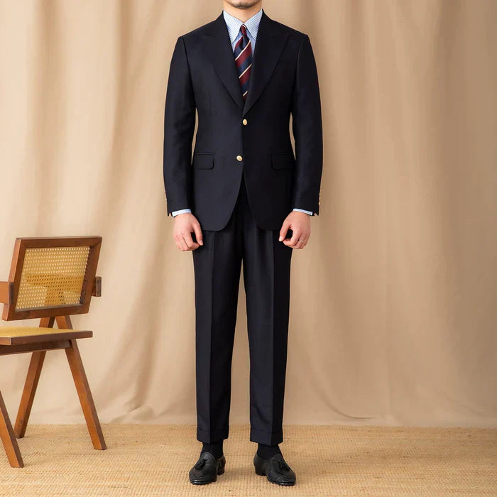 Black British Two Button Suit