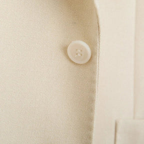 Retro Blazer Two Buttons Notched Lapel