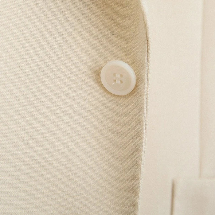 Retro Blazer Two Buttons Notched Lapel