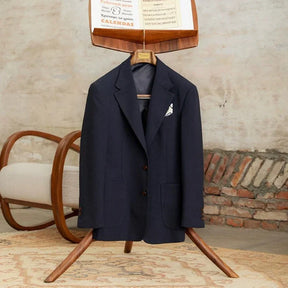 Retro Blazer Two Buttons Notched Lapel