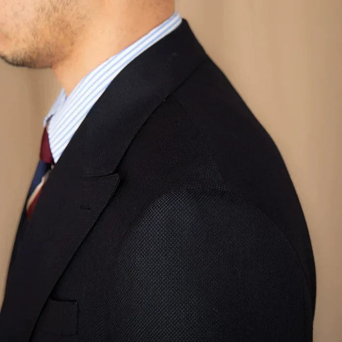 Two-Button Peak Lapel Blazer