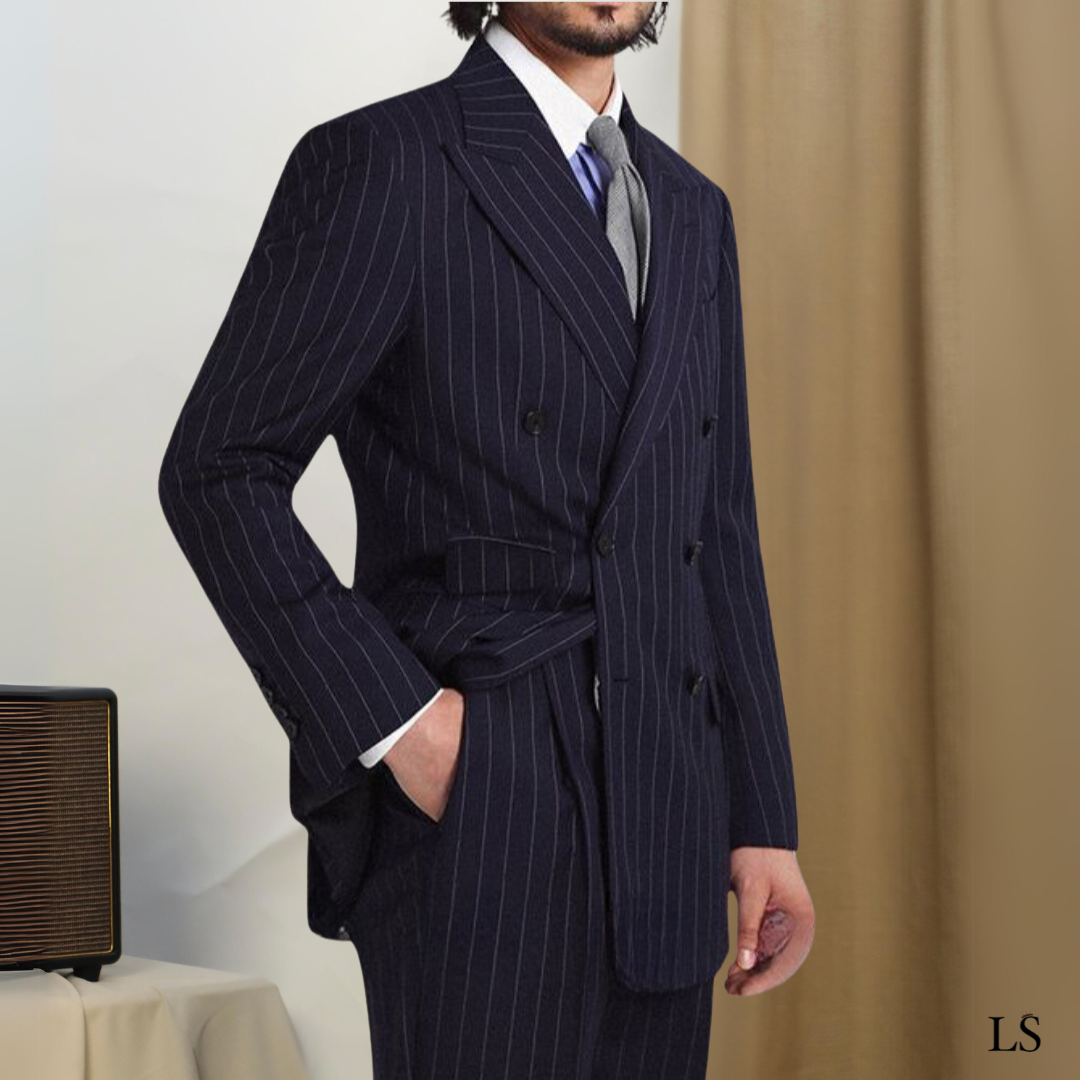 Udine Pinstripe Double-Breasted Suit