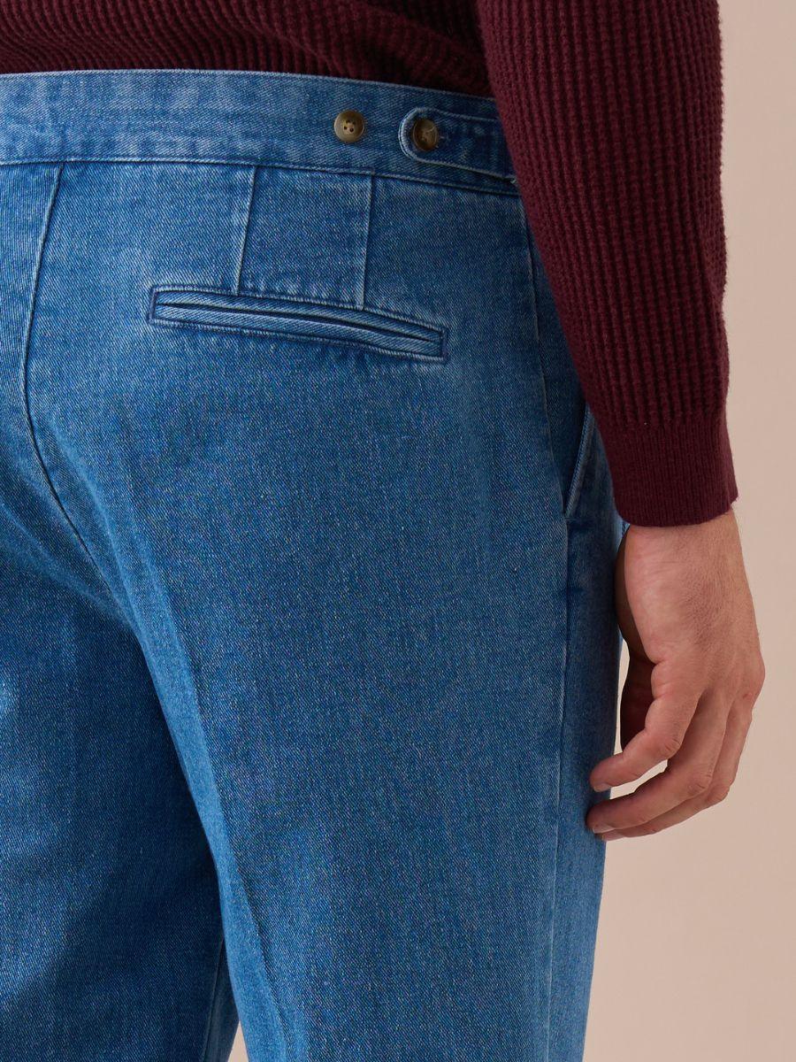 Pantalones vaqueros de talle alto con doble pinza Loops Montefalco