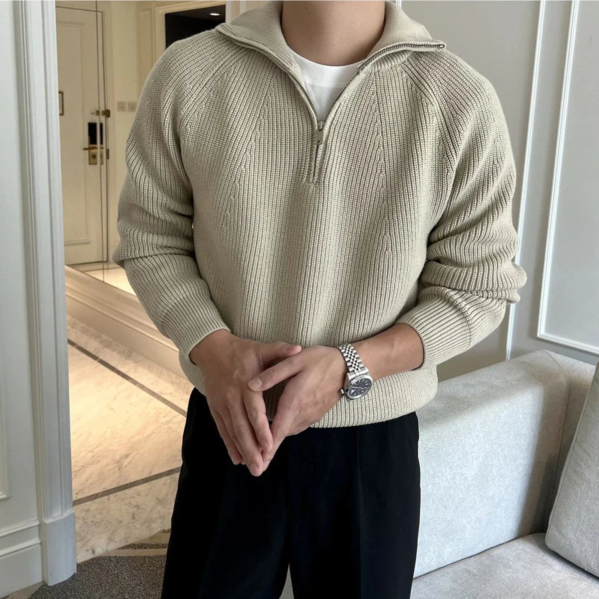 Britischer LS003 Herrenpullover