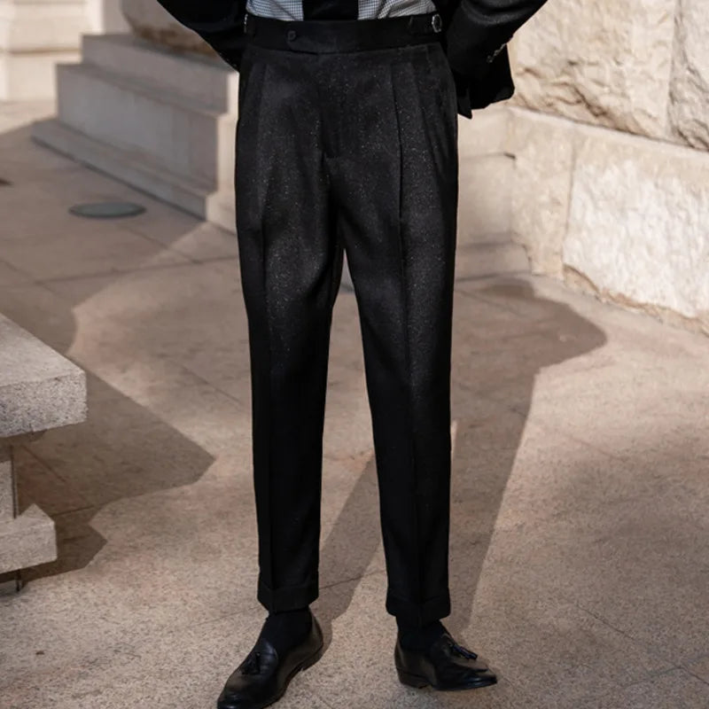 Slim Fit Overlap Suit Looped LS028