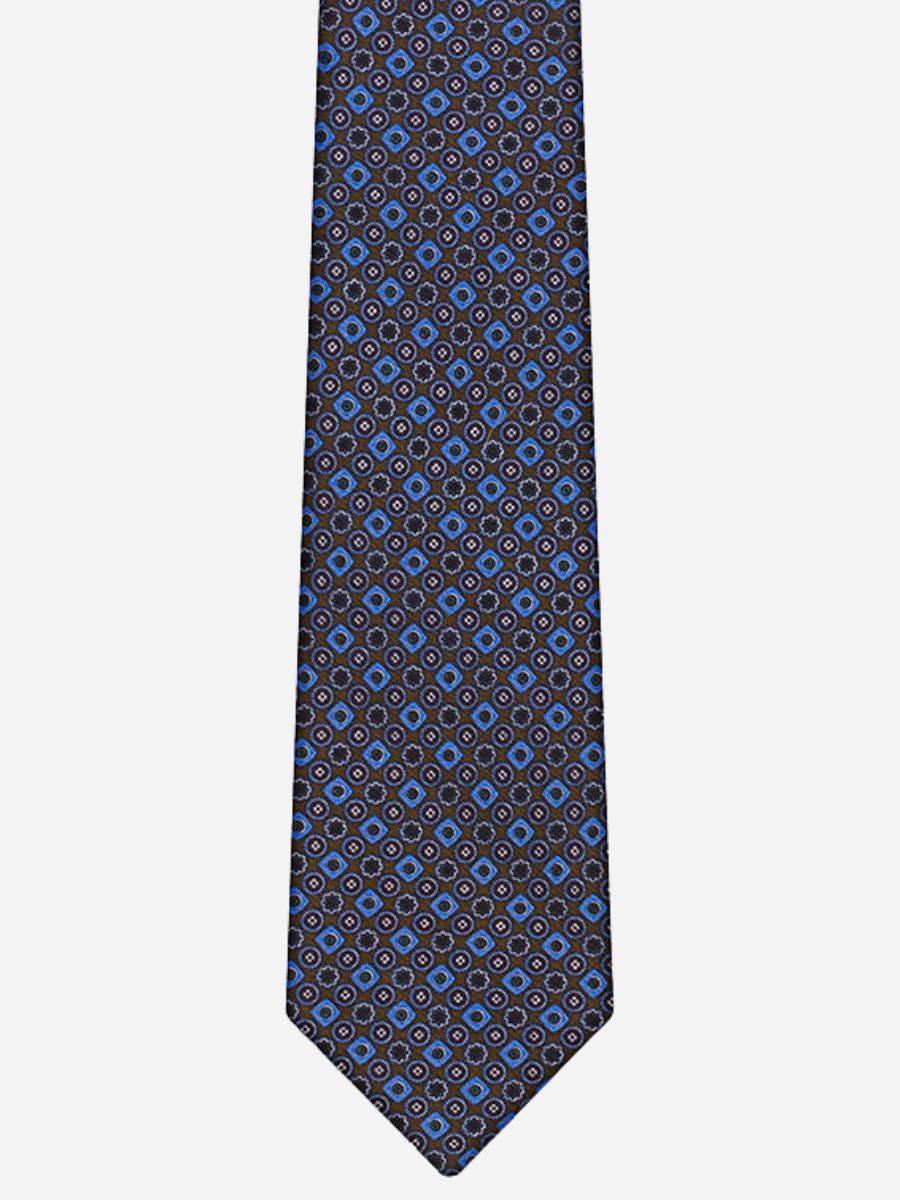Loops Medallion Silk Tie