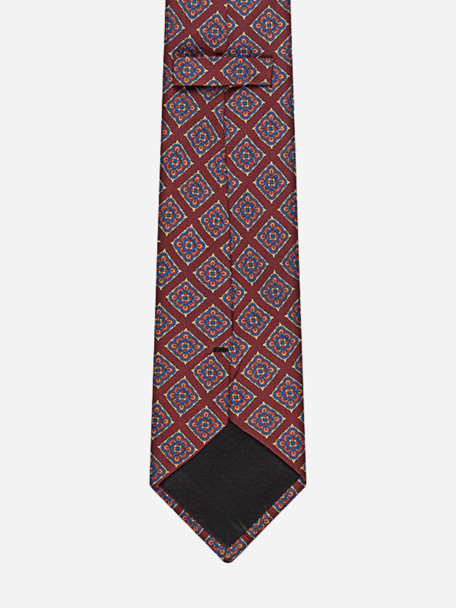 Loops Medallion Silk Tie