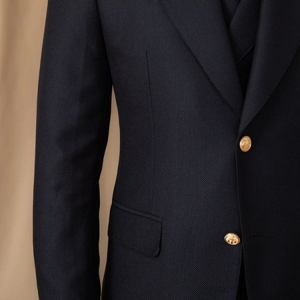 Black British Two Button Suit