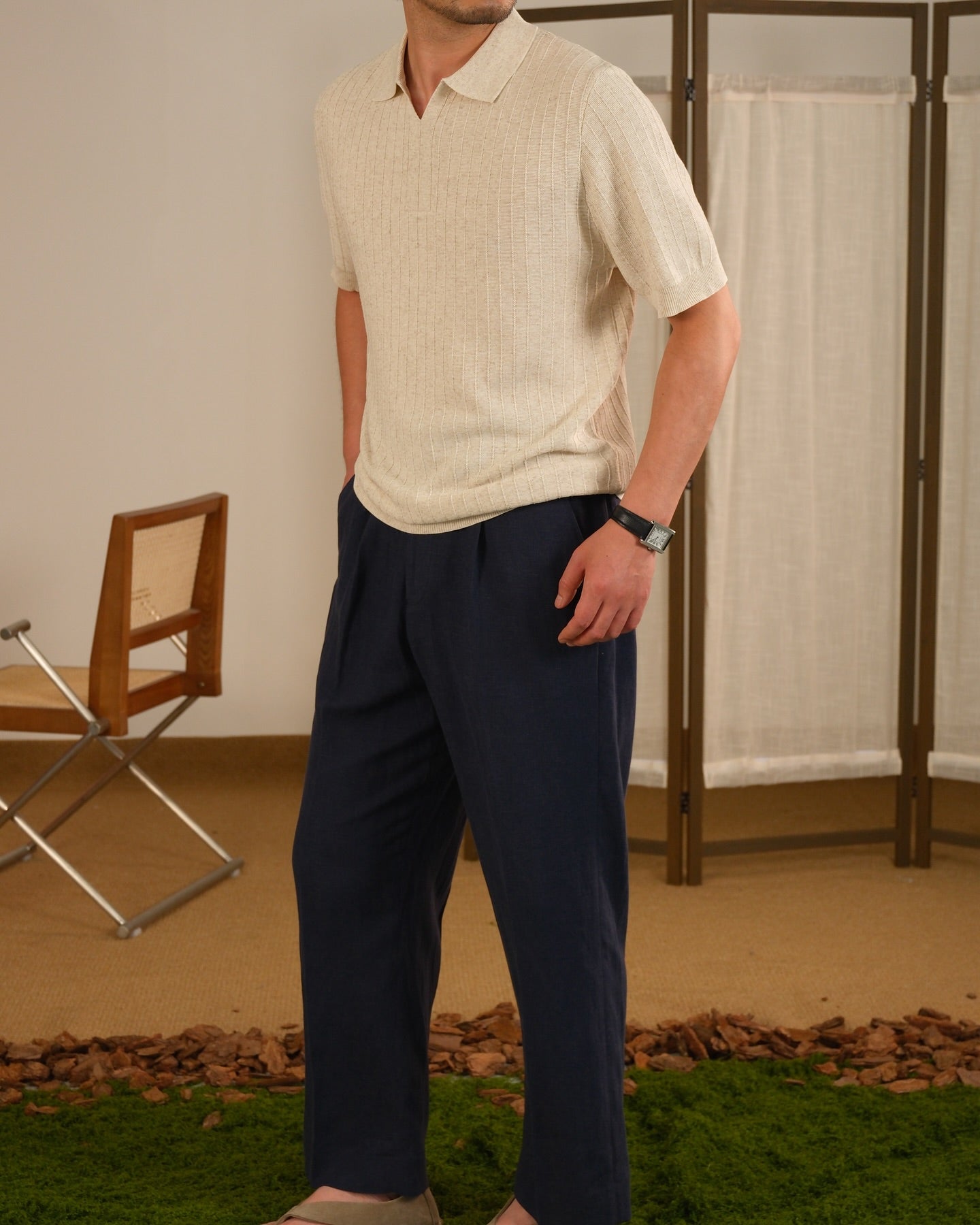 Napoli Linen Knitted Polo