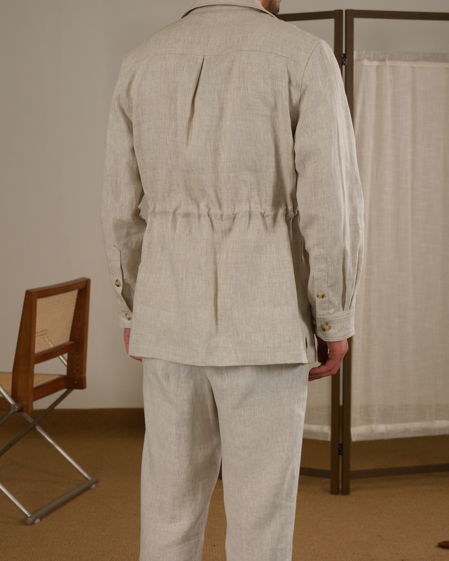 Napoli Linen Safari Jacket