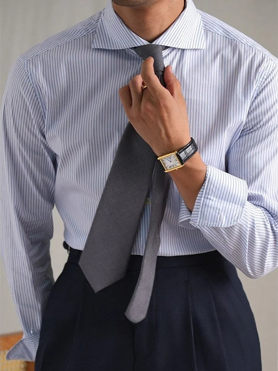 Camisa Casual de Negocios a Rayas Loops