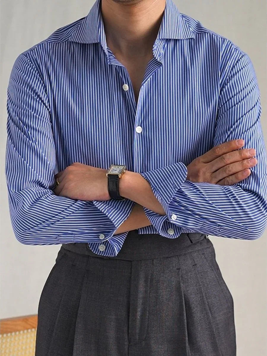 Chemise décontractée à rayures Loops